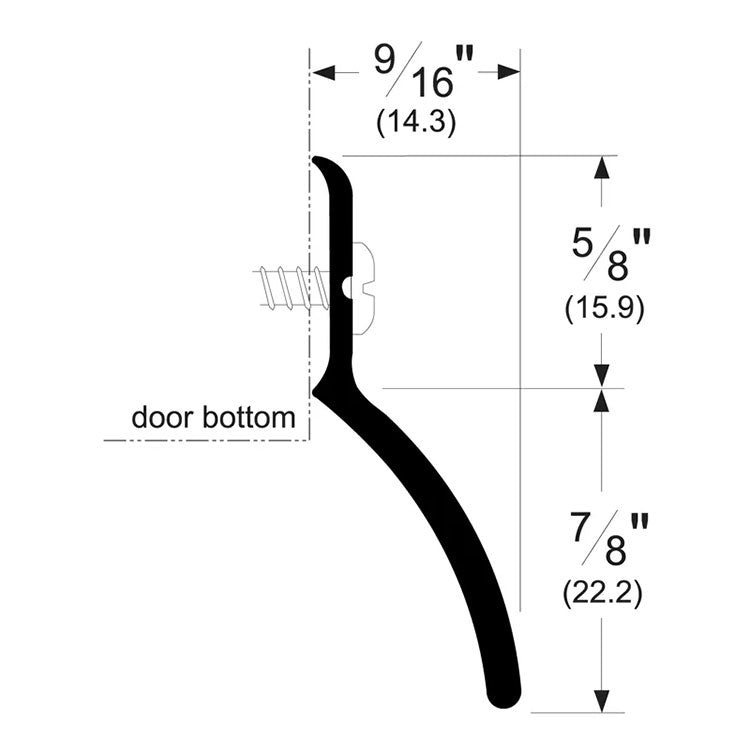 Pemko 345 Drip Cap Door Bottom Sweep
