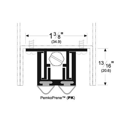きなこ　スワン×エトープ　ピコmmサイズ Pemko 420APKL Automatic Door Bottom for Hollow Metal Doors
