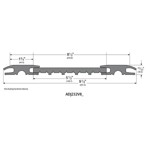 Pemko ADJ232V8_ Eco-V Vinyl Adjustable Width Threshold