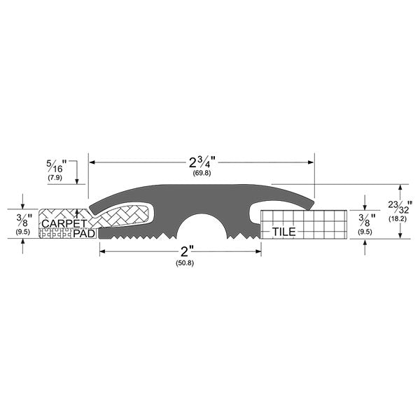 Pemko EV2325 Evo-V Vinyl Hospitality Threshold