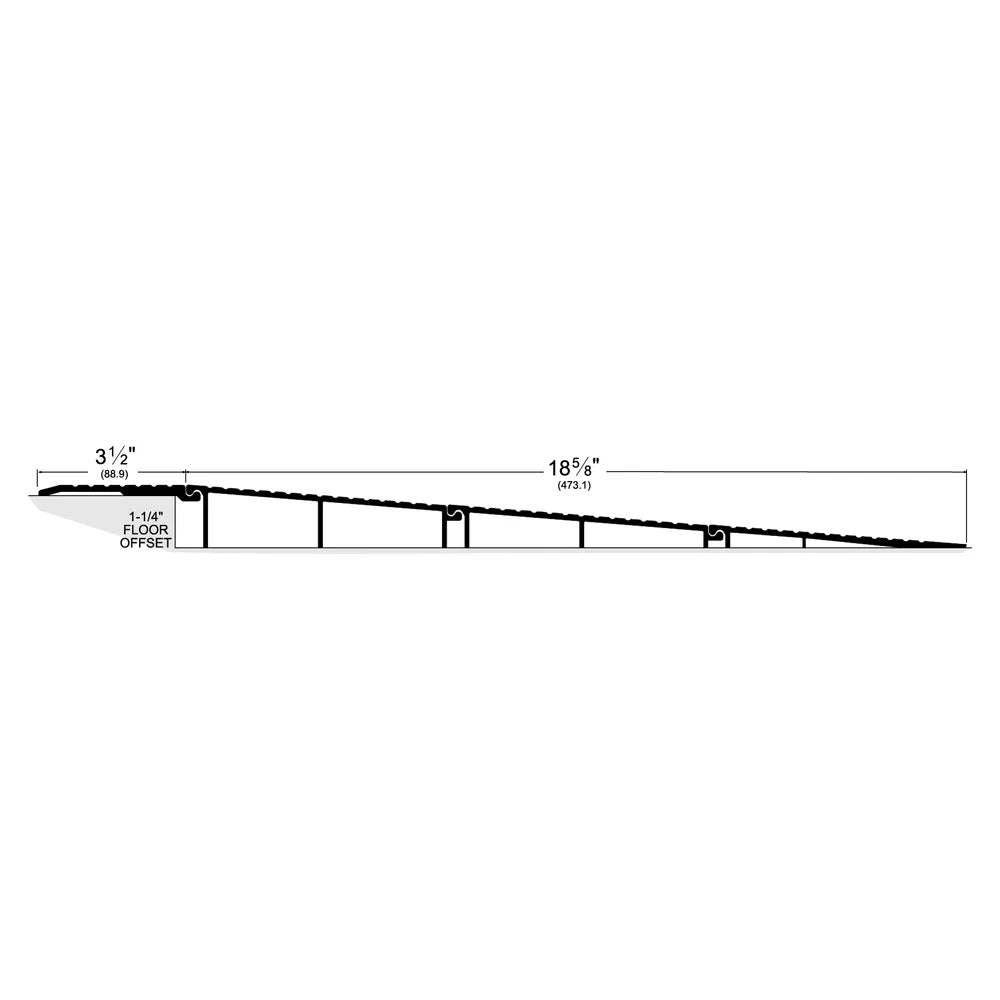 Pemko R1.25OSS_ Modular Offset Ramp Threshold Assembly