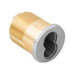 R28106-1 SFIC Mortise Cylinder Housing, 6-Pin, 1-1/4" Length, Standard Yale Straight Cam