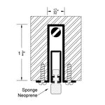 370A Full Mortise Automatic Door Bottom with Sponge Neoprene Insert