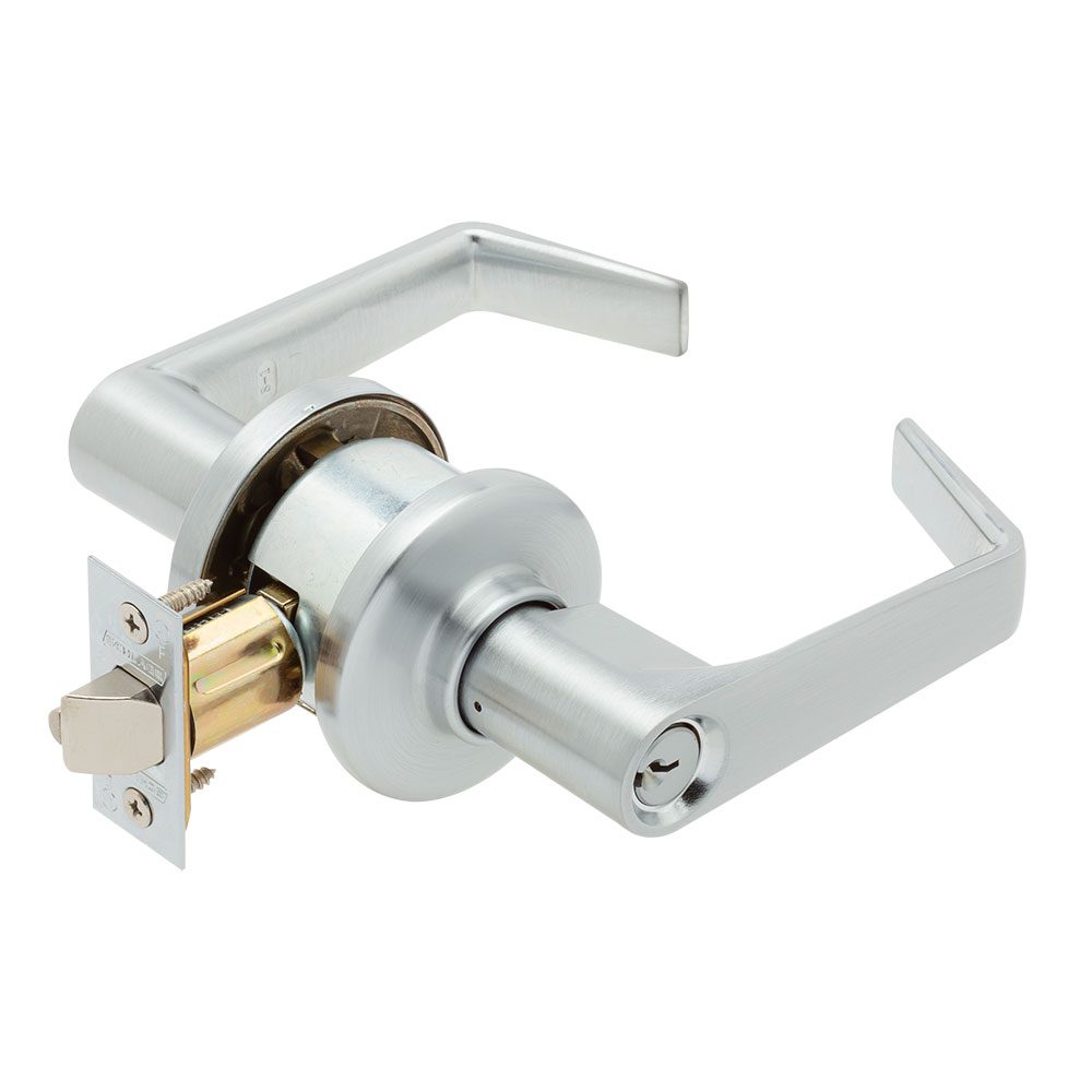 Slug Locks Schlage S51PD SAT Tubular Entrance Lock, Saturn Lever