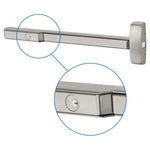 16-PE8888 Panic Rim Exit Device with Cylinder Dogging, Multi-Function