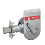 B581 Door Bolt with Trim, Inside Turn and IS-LOC (LOCKED/UNLOCKED) Indicator x Blank Plate