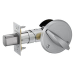 B680 Door Bolt, One-Sided Deadbolt, Turn Inside x No Outside Trim