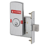 L460P OS-OCC Cylinder x Thumbturn Mortise Deadbolt Lock with VACANT/OCCUPIED Indicator