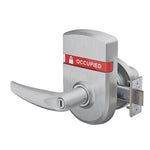 ND40S ATH (Athens) Privacy Lever Lock with OS-OCC (OCCUPIED/VACANT) Outside Indicator Escutcheon Trim