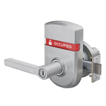 ND40S LAT (Latitude) Privacy Lever Lock with OS-OCC (OCCUPIED/VACANT) Outside Indicator Escutcheon Trim