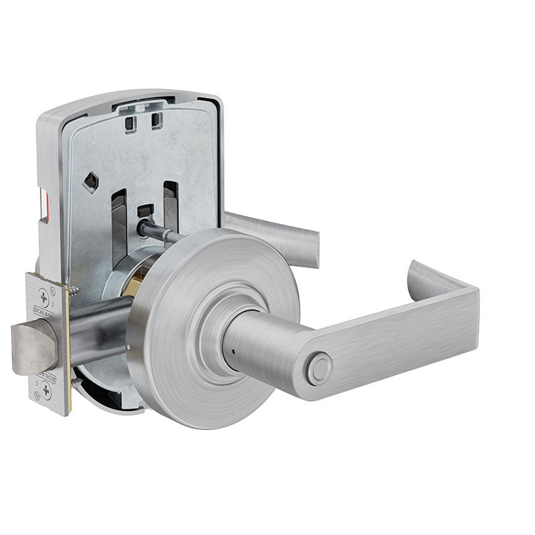 Schlage ND40S RHO (Rhodes) Privacy Lever Lock with OS-LOC Indicator