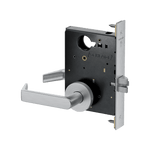 PM010 Passage Latch Mortise Lock, Rhodes (RHO) Lever