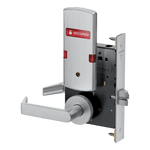 PM040 OS-OCC Bath/Bedroom Privacy Mortise Lock with VACANT/OCCUPIED Indicator, Rhodes (RHO) Lever