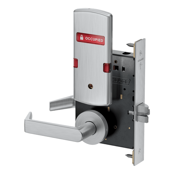 Schlage PM040 OS-OCC Bath/Bedroom Privacy Mortise Lock, Rhodes Lever