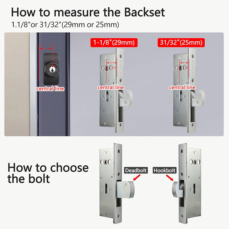 Pushbutton Deadbolt EASILOK SK1850 Storefront Deadbolt Lock with Push Button Keypad