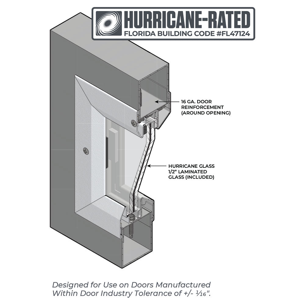 STORM-PRO-HR Hurricane-Rated Vision Lite Kit with 1/2
