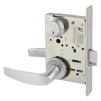 8205 LNB Office or Entry Mortise Lock, B Lever, LN Rose