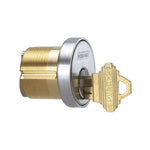 20-001-C 1-1/4" Mortise Cylinder with Straight Cam, C Keyway
