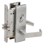 L9040 06N Privacy Mortise Lock, 06 Lever, N Escutcheon
