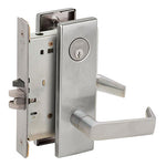 L9050P 06N Office and Inner Entry Mortise Lock, 06 Lever, N Escutcheon