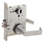 L9050J 06A Office and Inner Entry Mortise Lock, Less Full Size Interchangeable Core, 06 Lever, A Rose