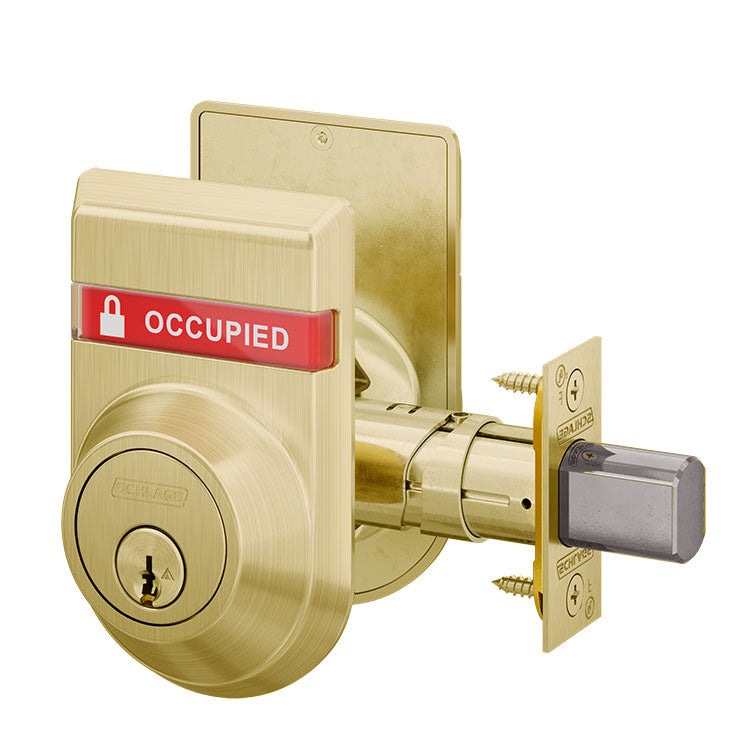 Schlage B660P Dual-Sided Occupancy Indicator Single Cylinder Deadbolt