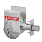 B660P Single Cylinder Deadbolt with OS-OCC/IS-LOC Dual-Sided Occupancy Indicators
