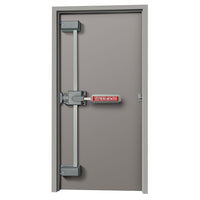 Securitech-Trident-Exit-Device-TEL-200-bolts-extended-4-points-on-door-with-frame