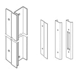 2 Piece Astragal for 7'0" Hollow Metal Door, Active Leaf Mounting, Flush Bolt Preps