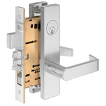 ML120 Entrance with Deadbolt Mortise Lock with Escutcheon Lever Trim