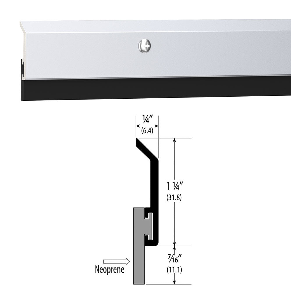 Trudoor TD-SWN Door Bottom Sweep with Neoprene Seal