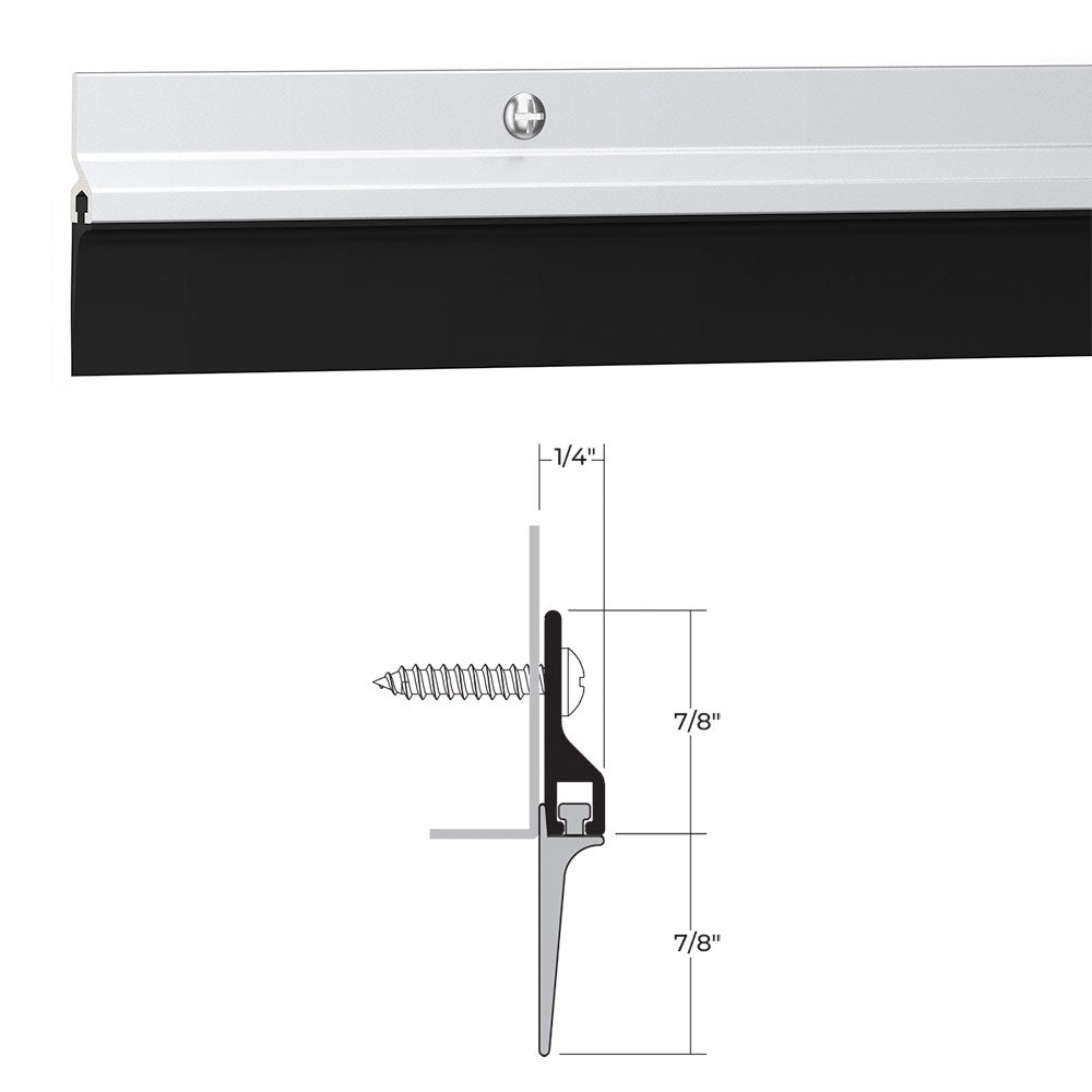 Trudoor TD-SWV Door Bottom Sweep with Vinyl Seal