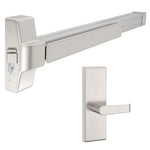 TDE-1000R-L-DT Rim Exit Device with Blank Escutcheon Dummy Lever