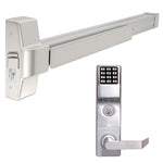 TDE-1000R x ETDLS1G Rim Exit Device with Alarm Lock Electronic Pushbutton Keypad Trim