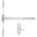 TDE-1000V-L-BE Heavy-Duty Surface Vertical Rod Exit Device with Blank Escutcheon Passage Lever