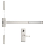 TDE-1000V-L-SFIC Heavy-Duty Surface Vertical Rod Exit Device with Escutcheon Lever Prepped for SFIC