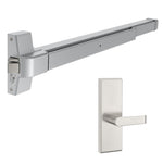 TDE-2000R-L-BE Rim Exit Device with Heavy-Duty Blank Escutcheon Passage Lever