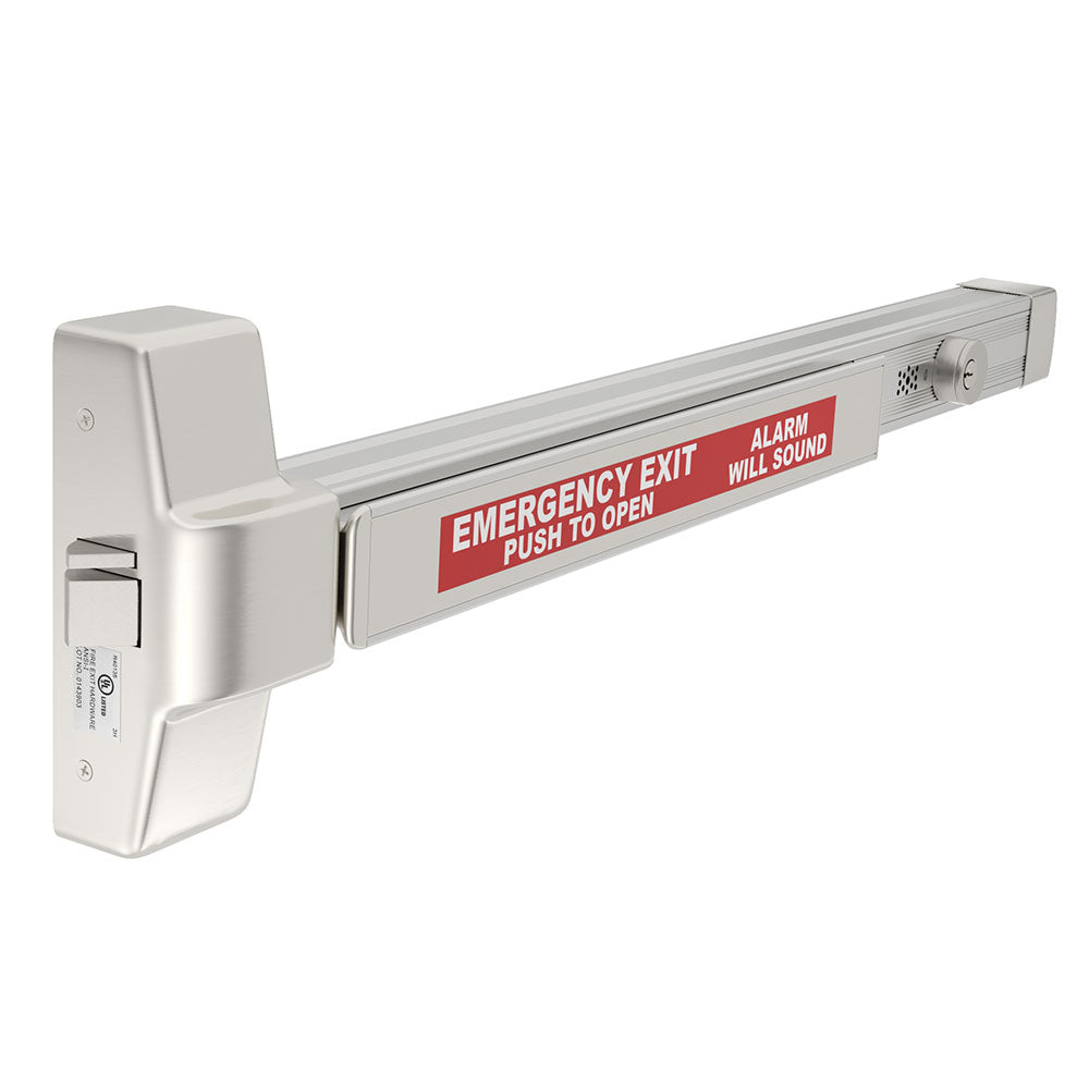 Alarmed Rim Exit Device Trudoor TDE-ALK-1000R Heavy-Duty Alarmed Rim Exit Device