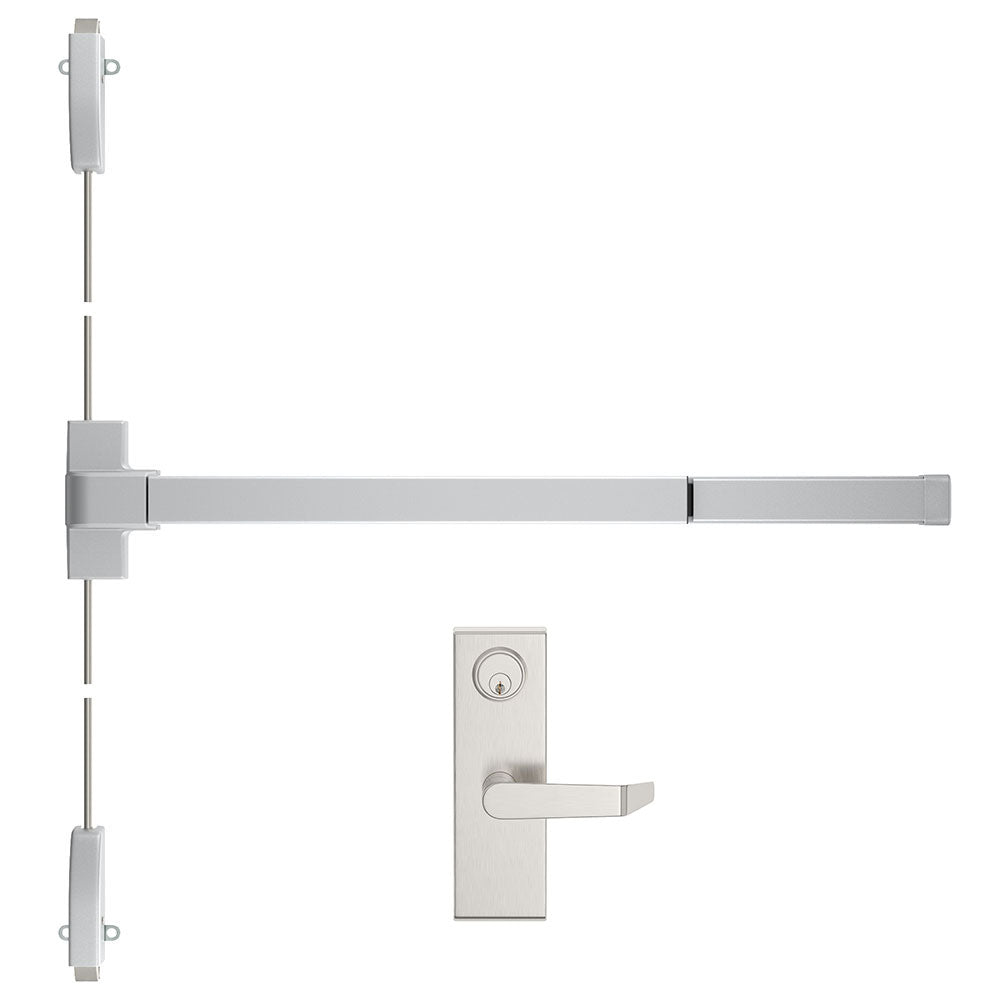 Trudoor TDE-2000V-L Grade-1 Surface Vertical Rod Exit Device with