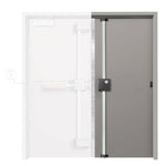 TEL-IAL Inactive Door Package for Trident Locks with Double Door Bracket Keyed Lock