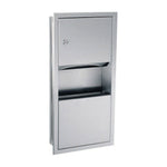 TW-3 Recessed Mini-Towel Dispenser and Waste Receptacle Combination