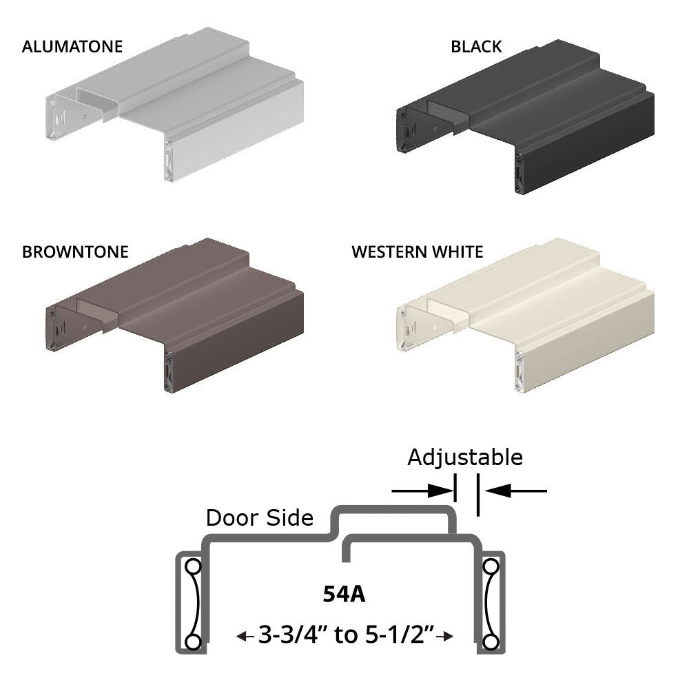 Timely 54A 345 Single Adjustable Prefinished Steel Frame, 6'8
