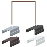 67DE 645 Prefinished Steel Double Egress Frame for 6-3/4" to 6-7/8" Wall, 7'0" Height, Prepped for (6) 4-1/2″ Hinges