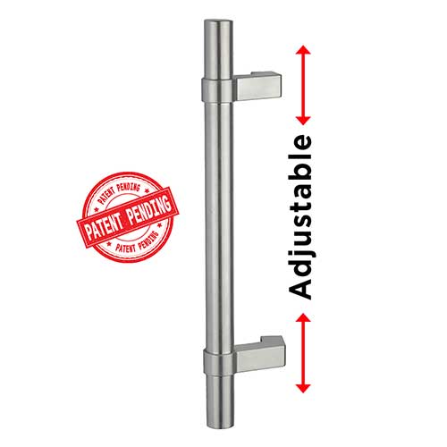 Trimco AP323 Aluminum Adjustable Door Ladder Pull, 1-1/4