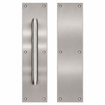 TD-PP-SET ADA Pull Plate x Push Plate Set - 4" x 16" with 3/4" Round Pull, 8" CTC