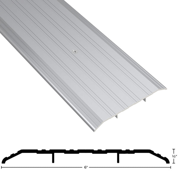 ド・モアブル Trudoor TD-TH6 Commercial Fluted Saddle Threshold, 6″ W x 1/2″H