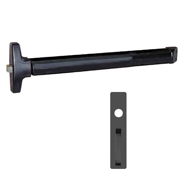れい Detex V4003A Value Series Rim Exit Device with Night Latch Pull Trim