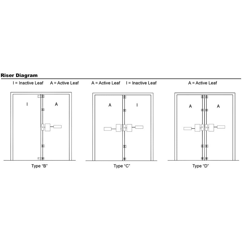 Detex VRA-143 Vertical Rod Assembly for ECL-230D Exit Control Lock
