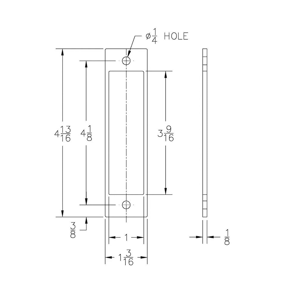 Pemko XGSHIM478 Excessive Gap Latch Shim for 4-7/8