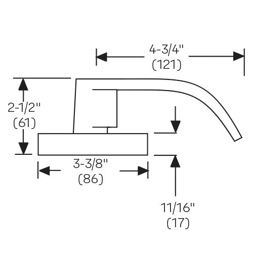 Accentra (formerly Yale) PB 4602LN Grade-2 Privacy Lever Lockset